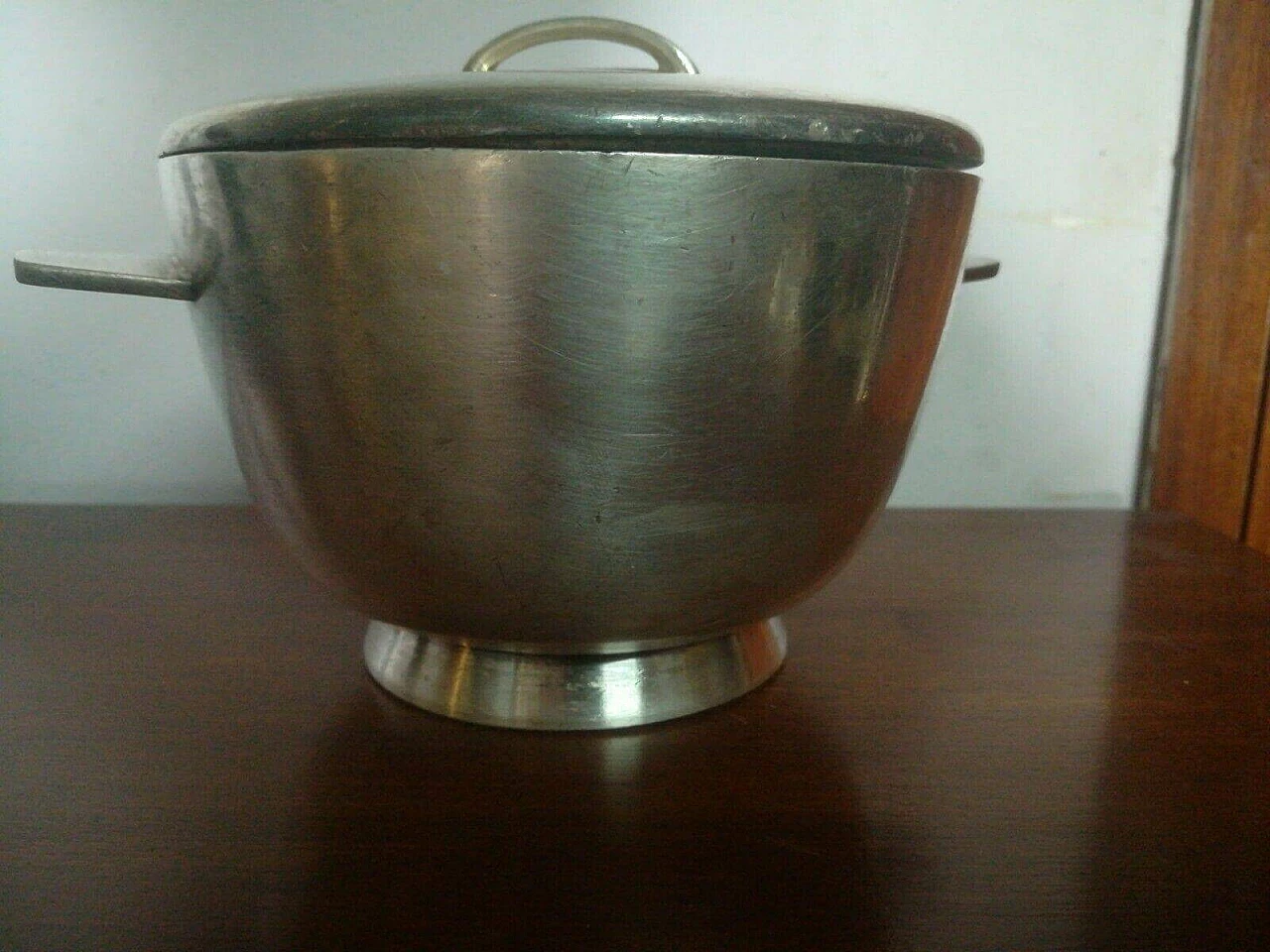 Art Deco soup tureen in silverplate by Gio Ponti for Calderoni Brother, 30s 1355325