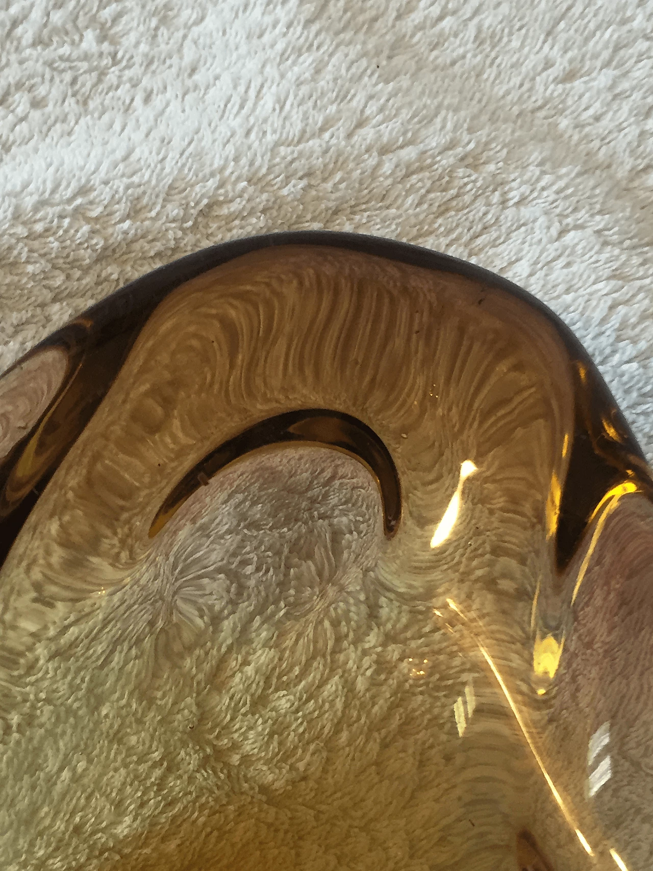 Posacenere in vetro Sommerso di Murano di Seguso, anni '70 1355338