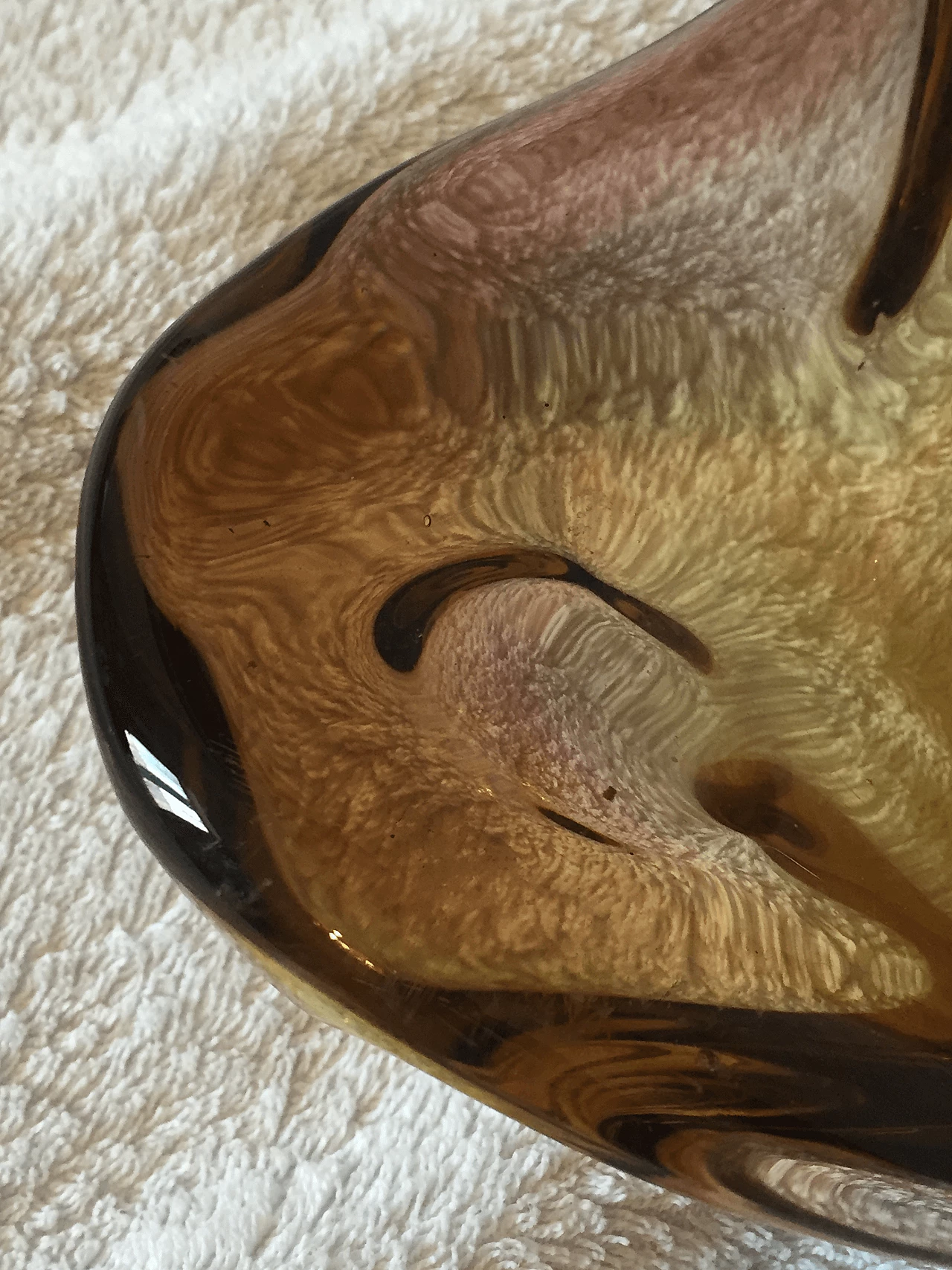 Posacenere in vetro Sommerso di Murano di Seguso, anni '70 1355339