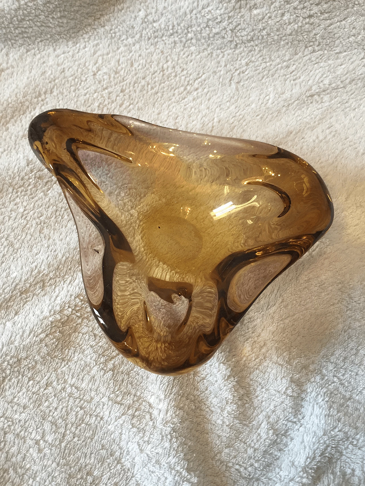 Posacenere in vetro Sommerso di Murano di Seguso, anni '70 1355342