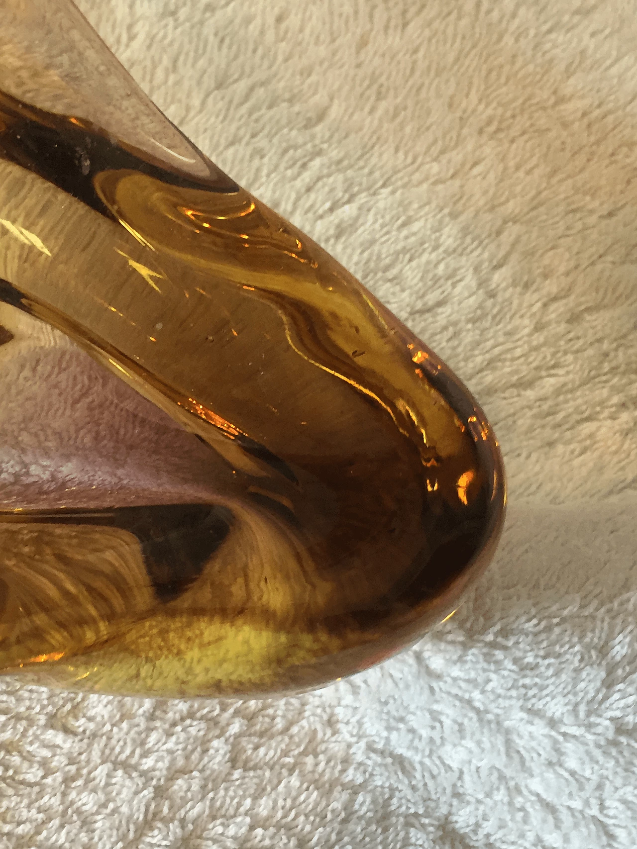 Posacenere in vetro Sommerso di Murano di Seguso, anni '70 1355344