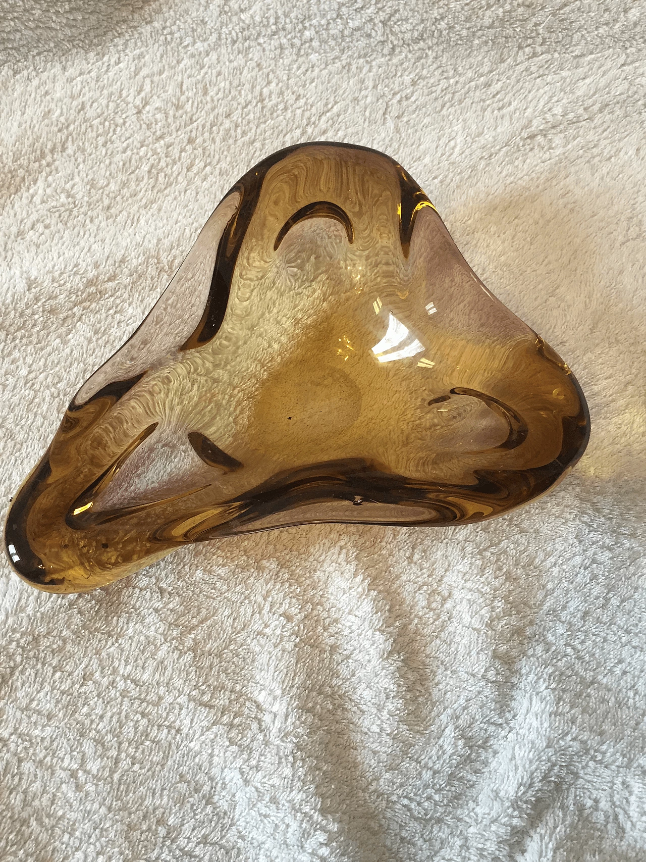 Posacenere in vetro Sommerso di Murano di Seguso, anni '70 1355346