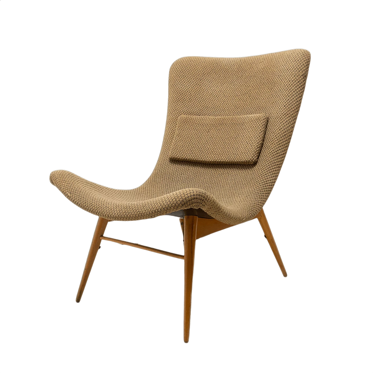 Lounge chair in the style of Miroslav Navratil, 1950s 1355452