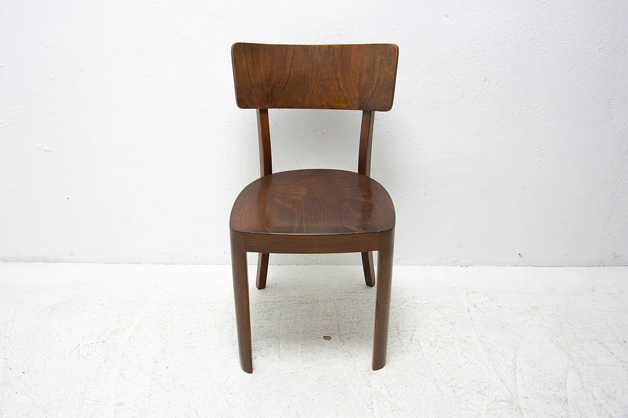 3 Ton walnut chairs, 1950s 1355486