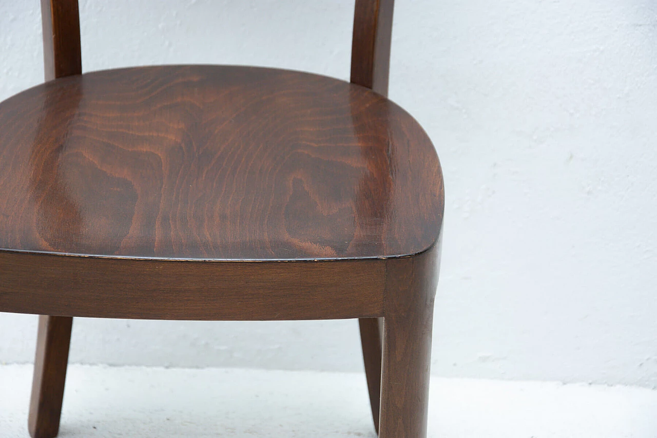 3 Ton walnut chairs, 1950s 1355488