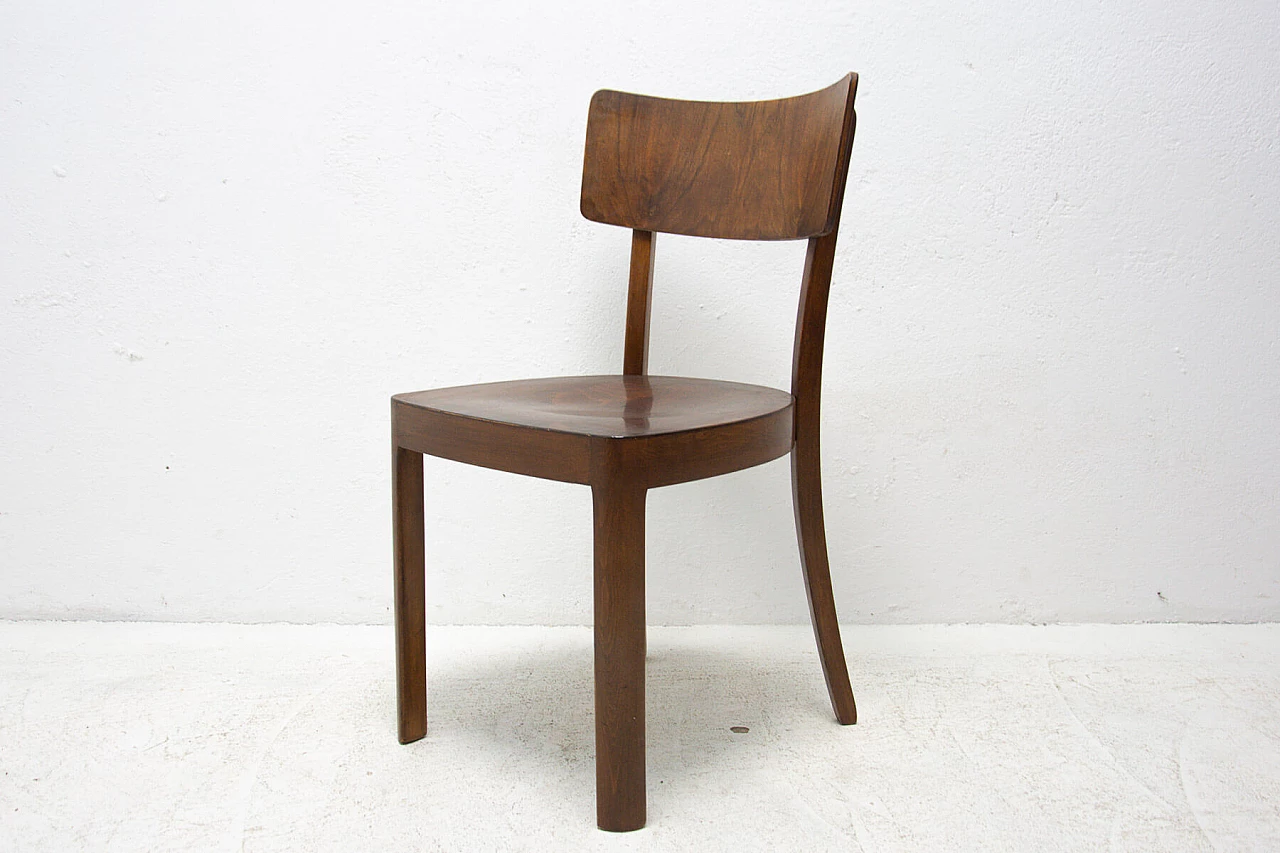 3 Ton walnut chairs, 1950s 1355489