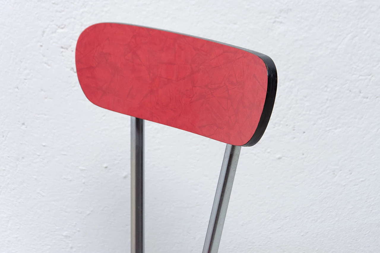 Coppia di sedie in formica e acciaio cromato, anni '60 1355604