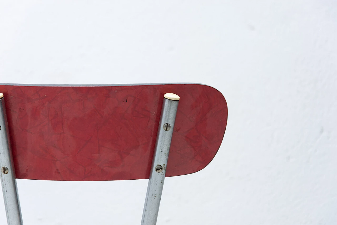 Coppia di sedie in formica e acciaio cromato, anni '60 1355607