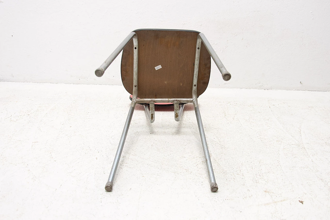 Coppia di sedie in formica e acciaio cromato, anni '60 1355608