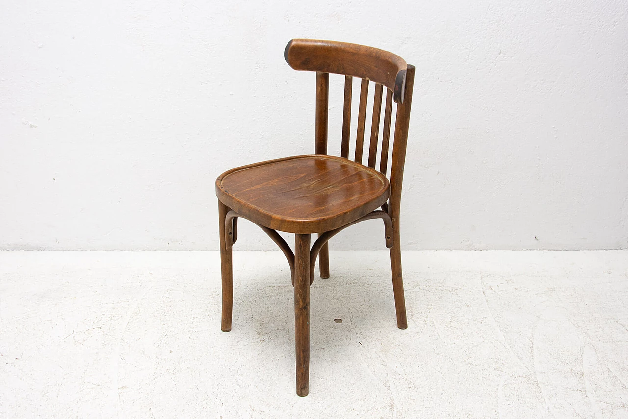 Sedia in faggio curvato di Thonet, anni '50 1355646