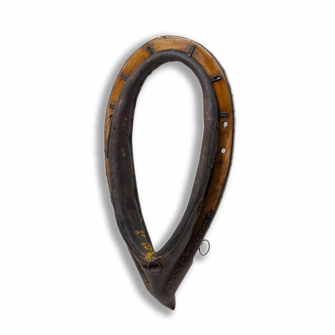 Horse harness collar in wood and leather, 1930s 1356324