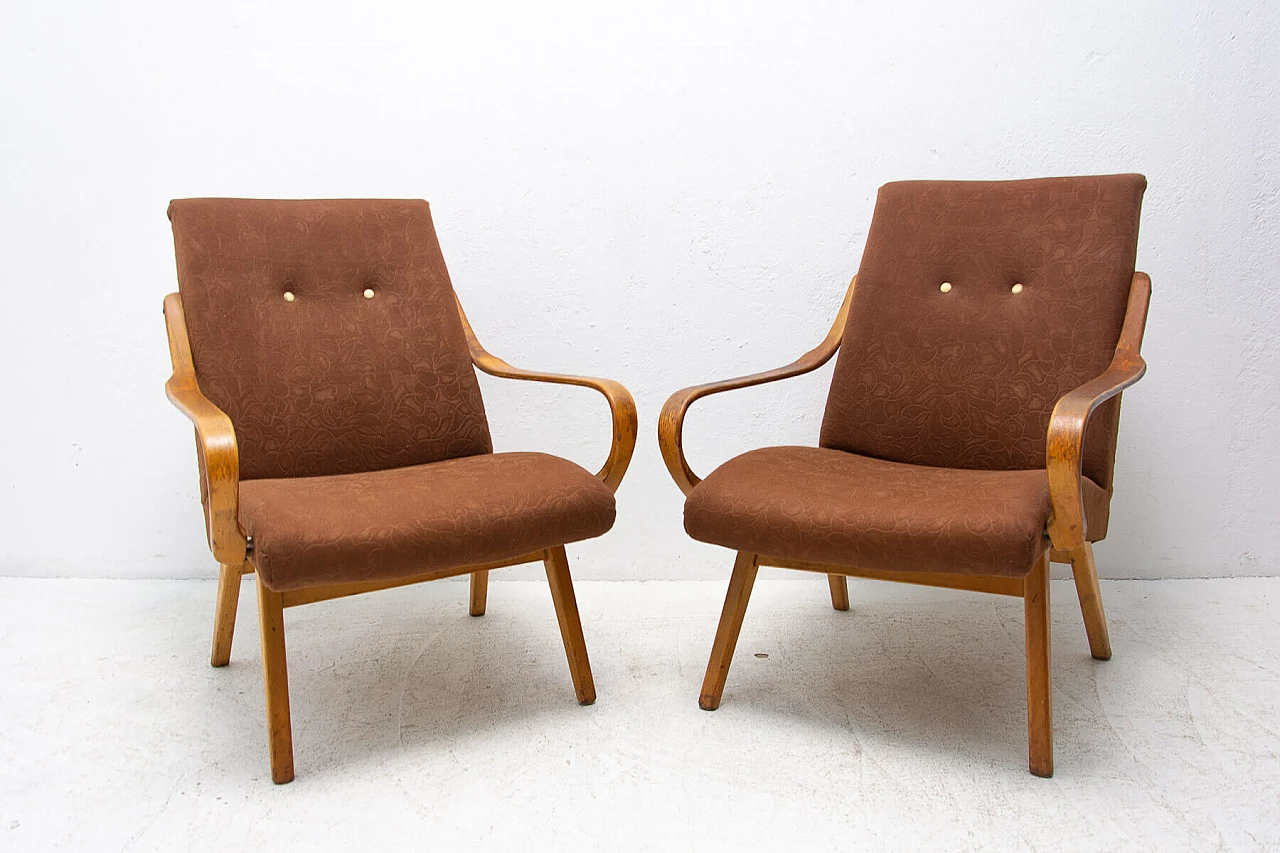Pair of armchairs by Jaroslav Šmídek for Jitona, 1960s 1357054
