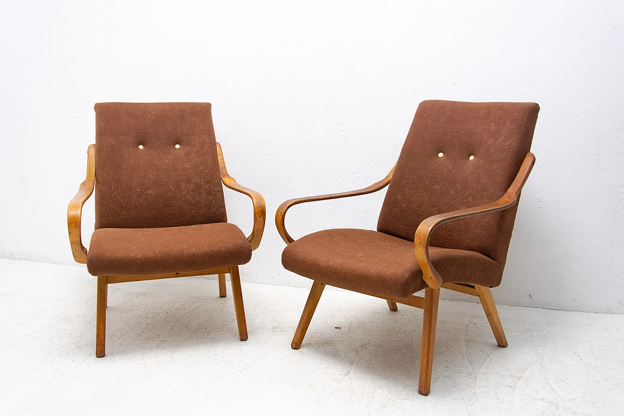 Pair of armchairs by Jaroslav Šmídek for Jitona, 1960s 1357057