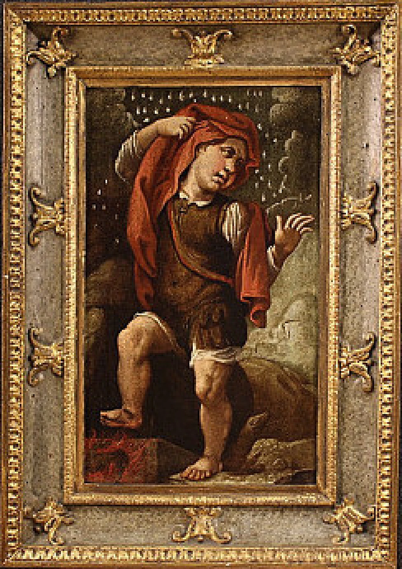 Grotesque Figure, Italian oil painting, 17th century 1357142