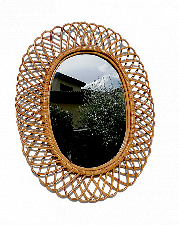 Specchio ovale di Franco Albini, anni '70