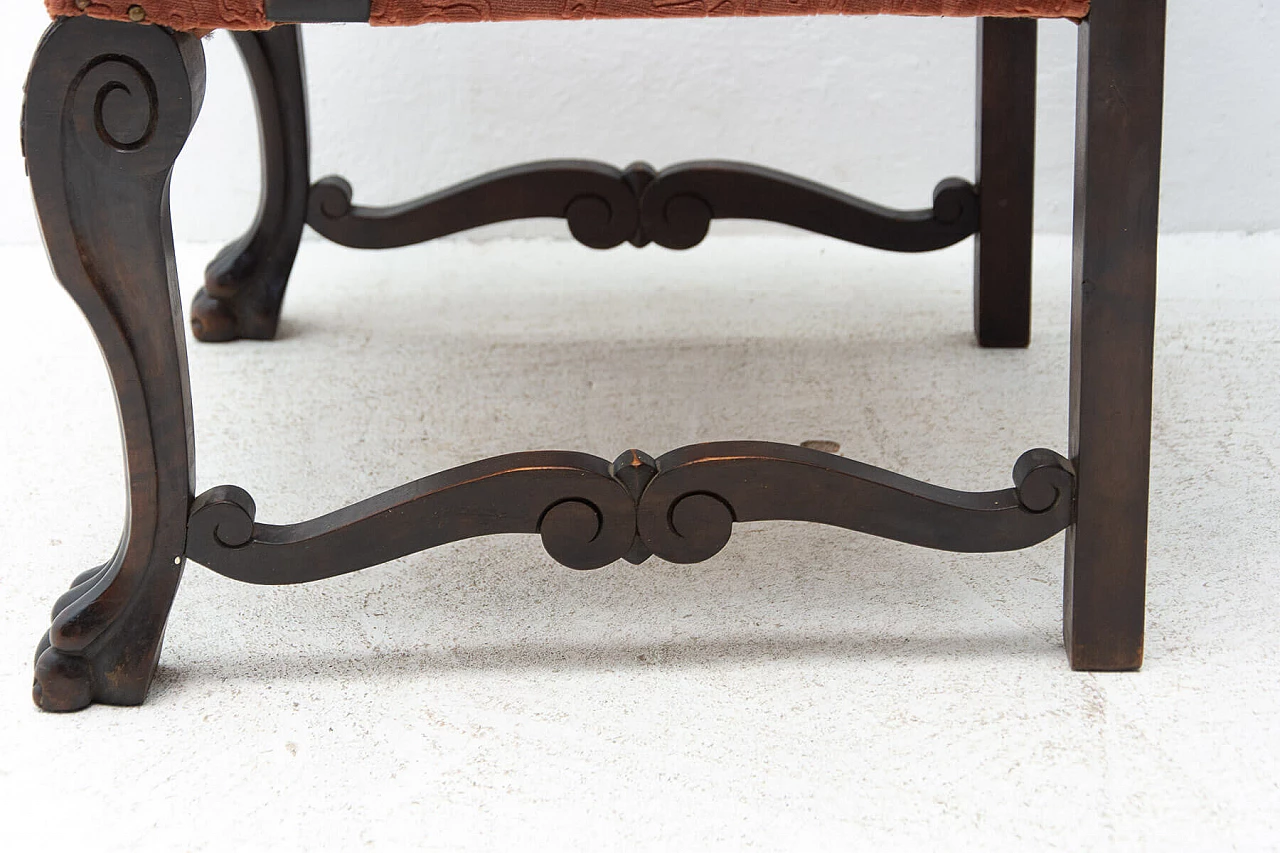 Poltrona in quercia in stile rinascimentale, '800 1357260