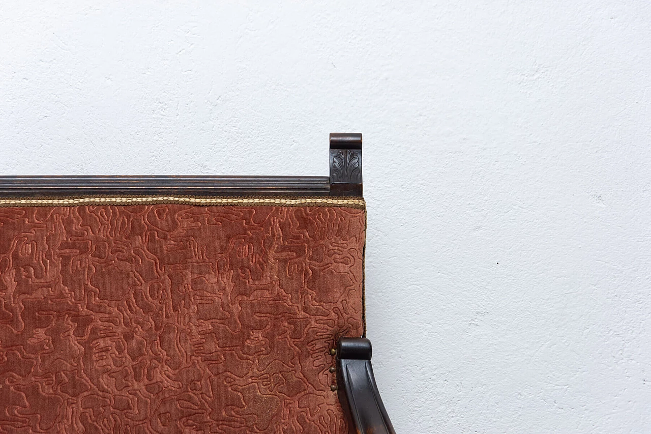 Poltrona in quercia in stile rinascimentale, '800 1357266