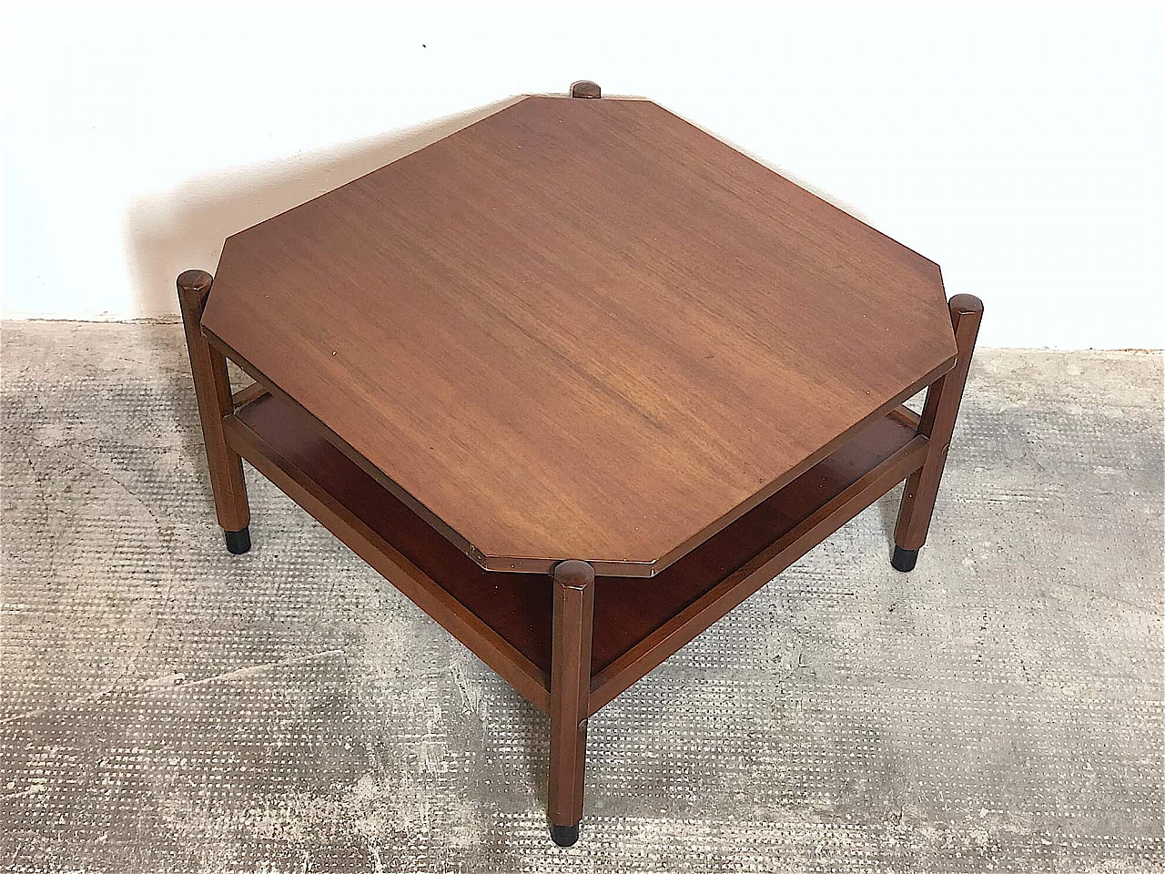 Scandinavian teak veneer coffee table, 1960s 1357289