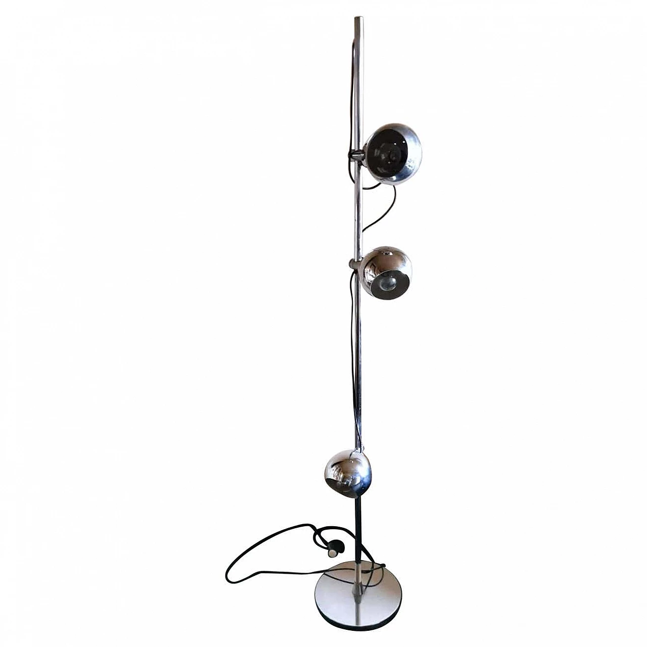 Chromed metal floor lamp by Goffredo Reggiani, 1960s 1357347