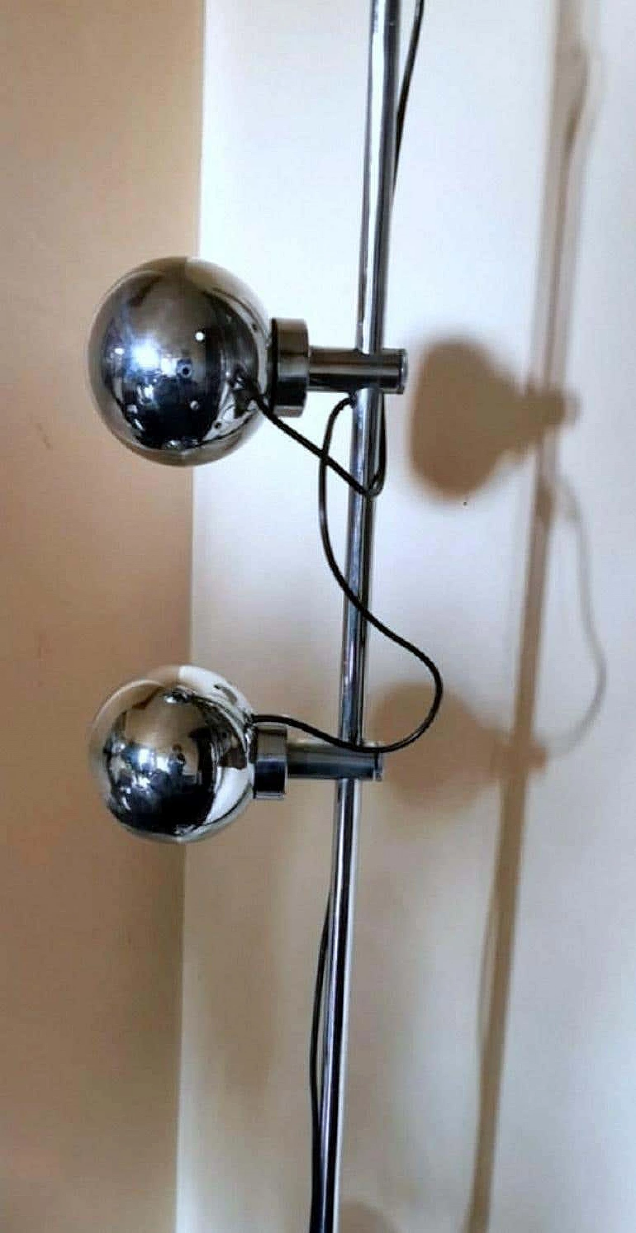 Chromed metal floor lamp by Goffredo Reggiani, 1960s 1357353