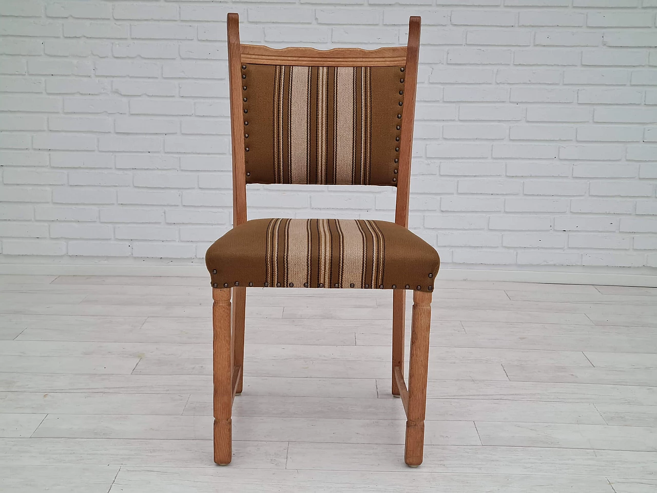 6 Danish oak chairs in the style of Henning Kjærnulf, 1960s 1357435