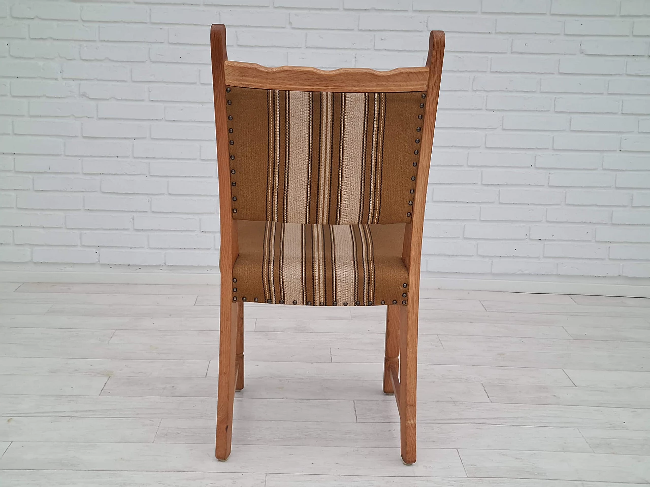 6 Danish oak chairs in the style of Henning Kjærnulf, 1960s 1357443