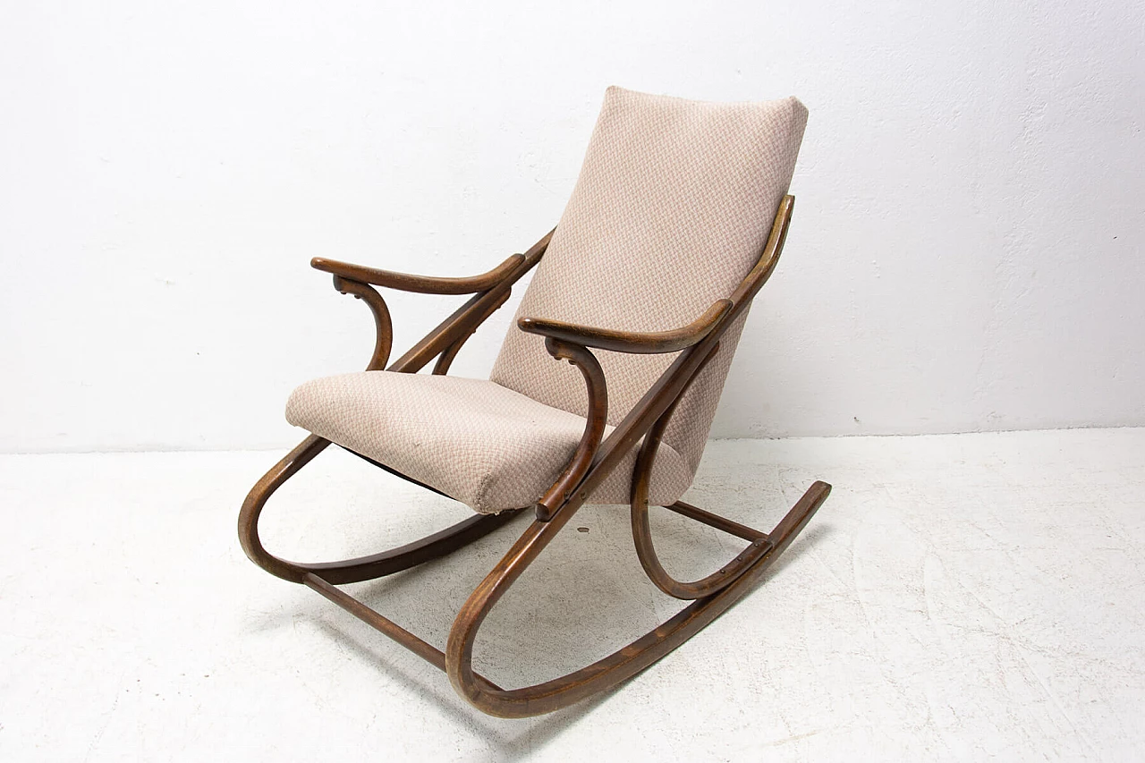 Bentwood rocking chair by Ton, 1960s 1357587