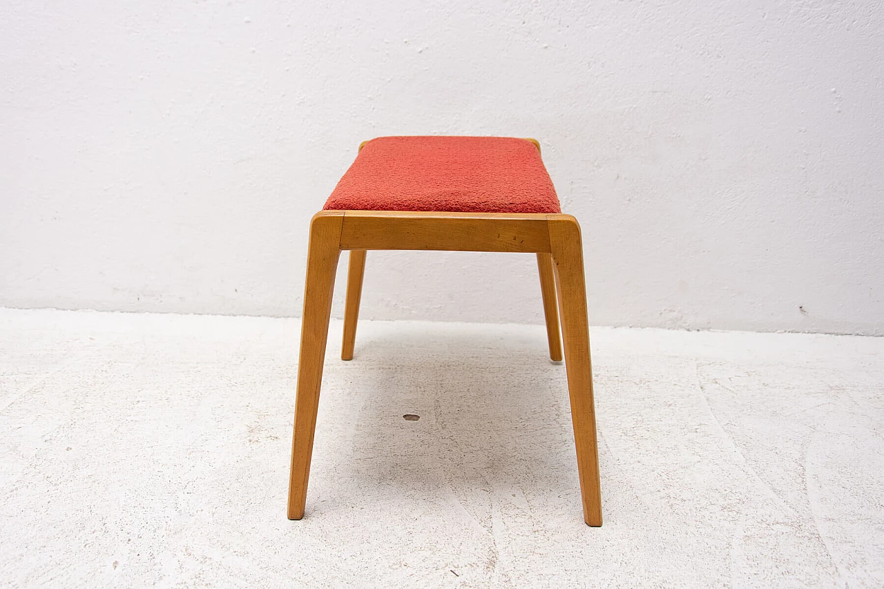 Beech footstool, 1960s 1358046