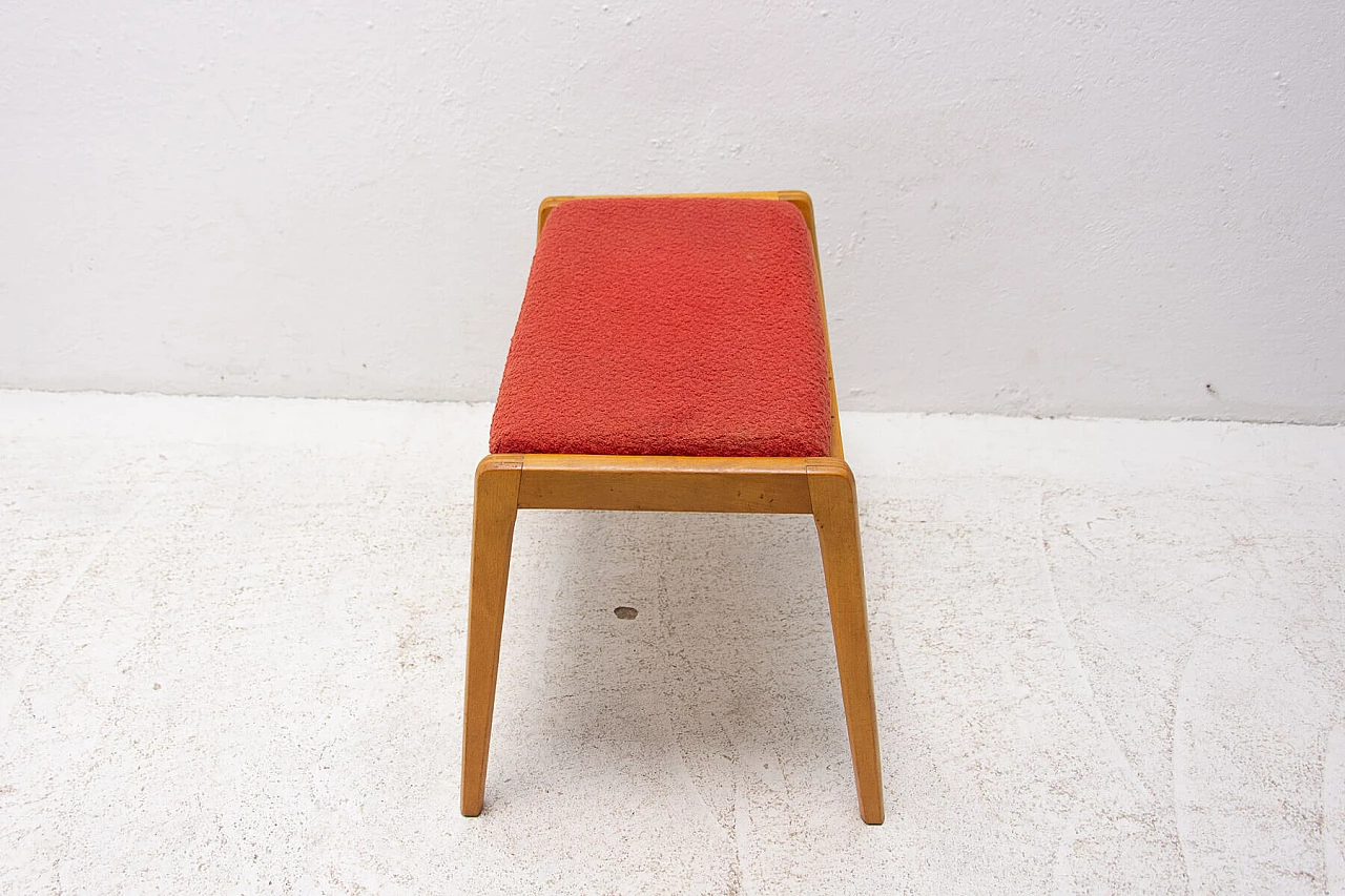 Beech footstool, 1960s 1358047