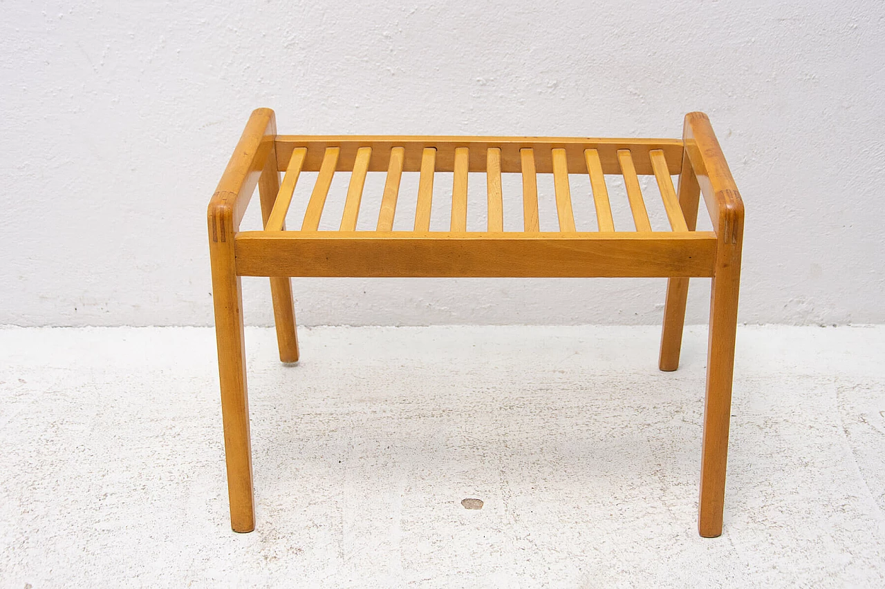 Beech footstool, 1960s 1358051
