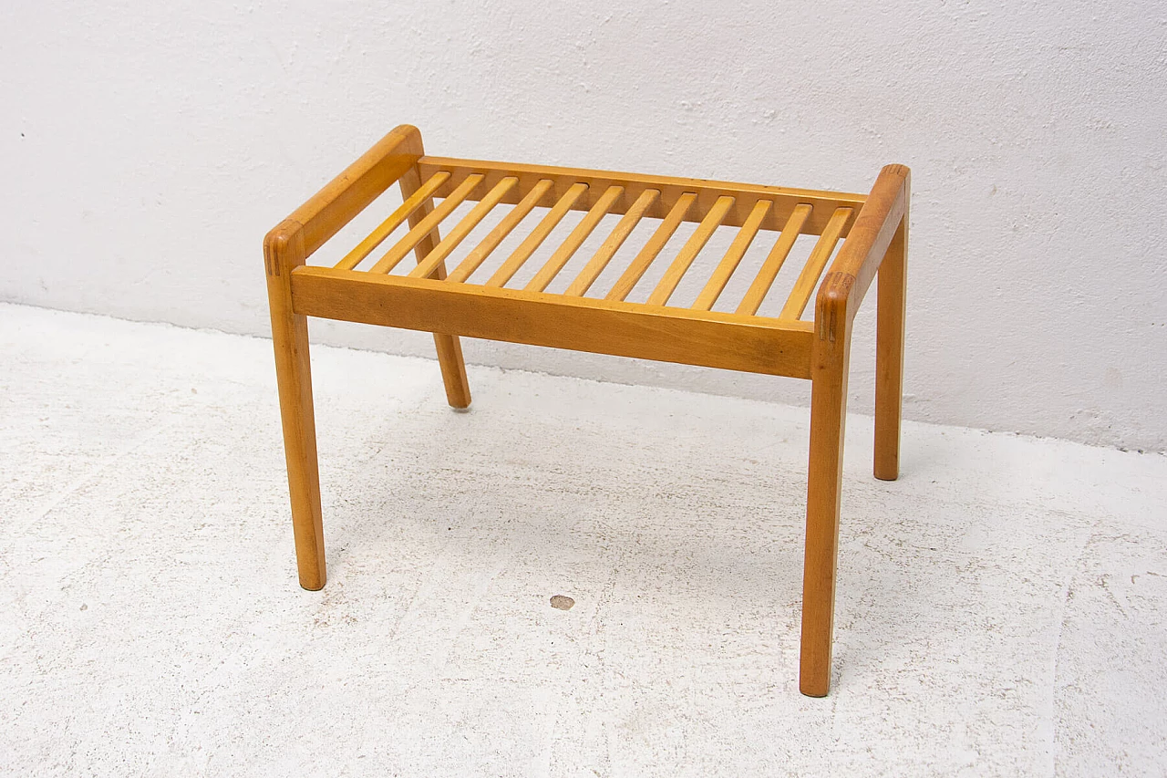 Beech footstool, 1960s 1358053