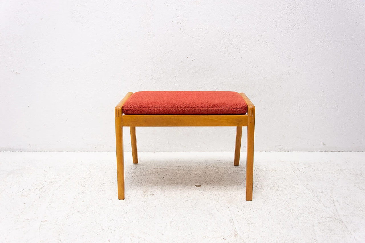 Beech footstool, 1960s 1358065