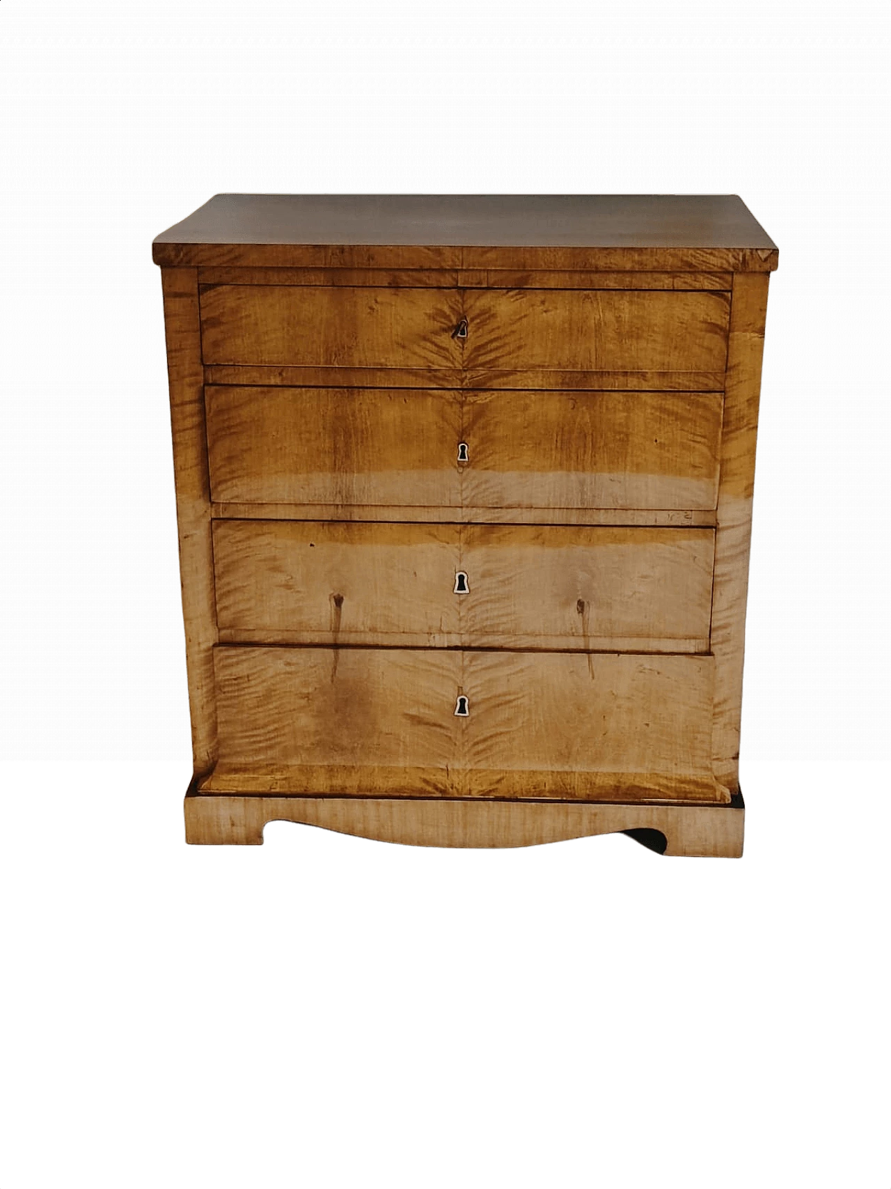 Small Biedermeier birch dresser, 19th century 1358566
