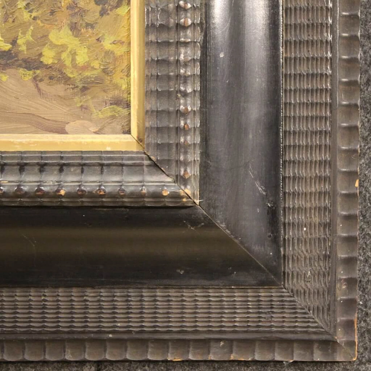 Romolo Liverani, landscape with figures, oil painting on panel, second half of the 19th century 1359257