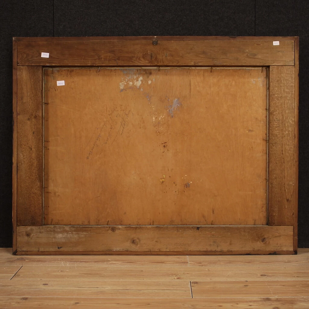 Romolo Liverani, landscape with figures, oil painting on panel, second half of the 19th century 1359265