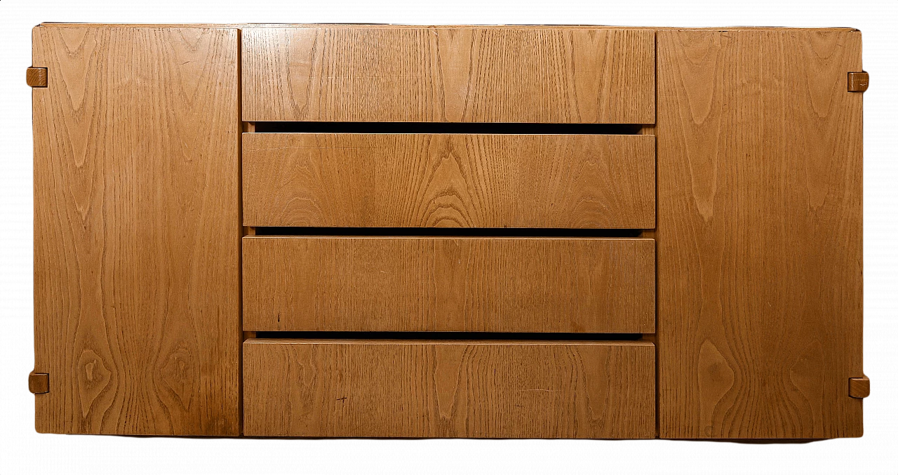 Credenza in legno massello, anni '70 1359279