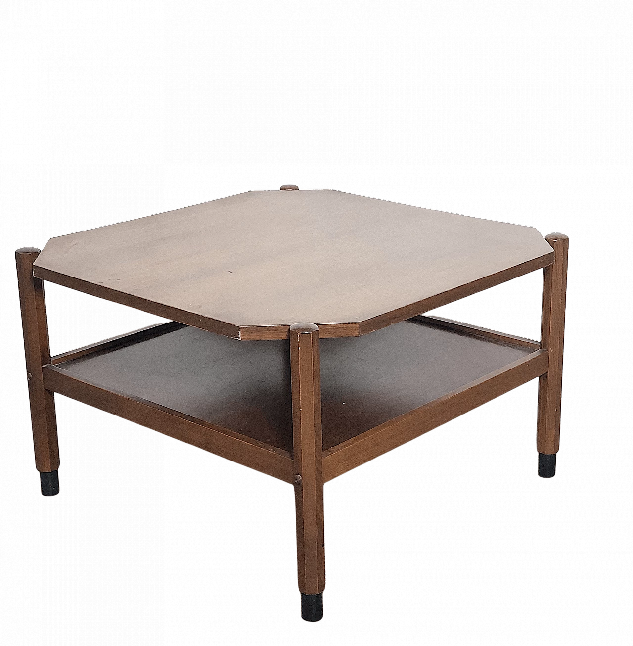 Scandinavian teak veneer coffee table, 1960s 1359295