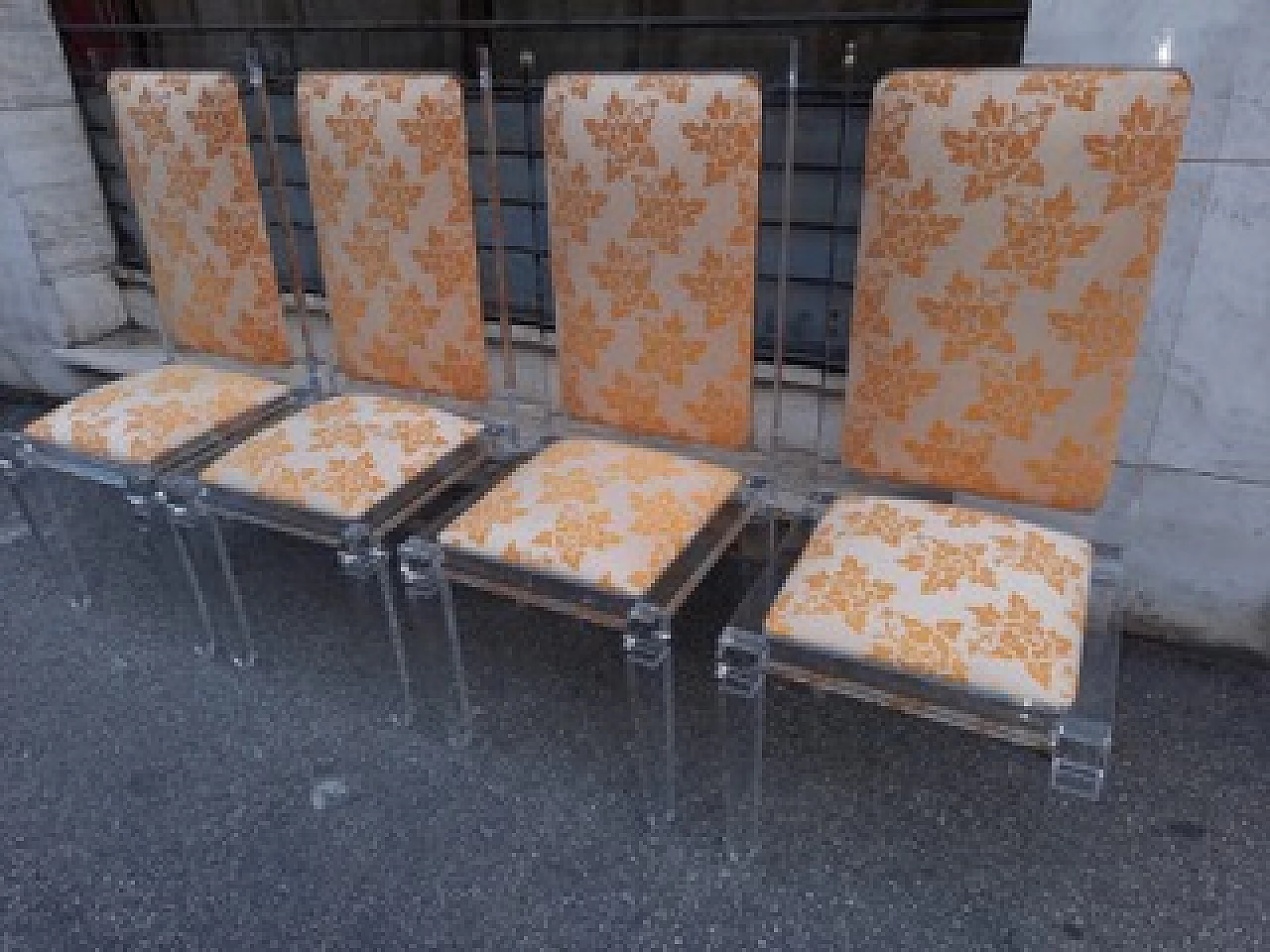 4 Plexiglass chairs by Fabianart, 1960s 1359338