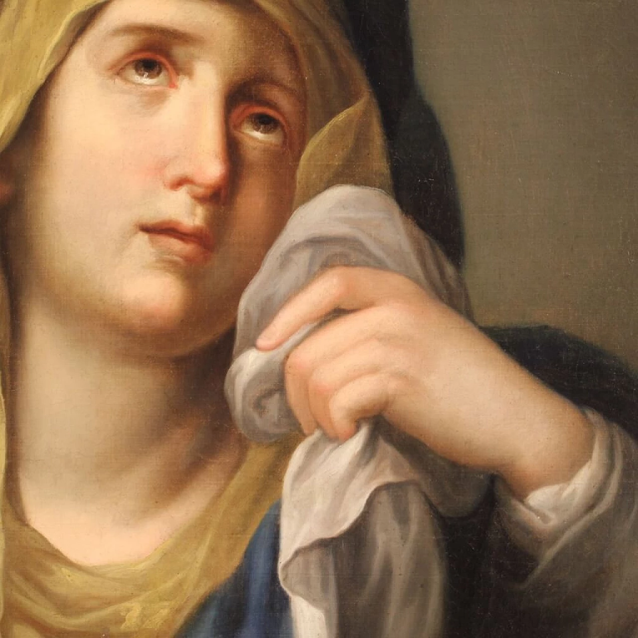 Painting of the Grieving Virgin, oil on canvas, second half of the 18th century 1359388