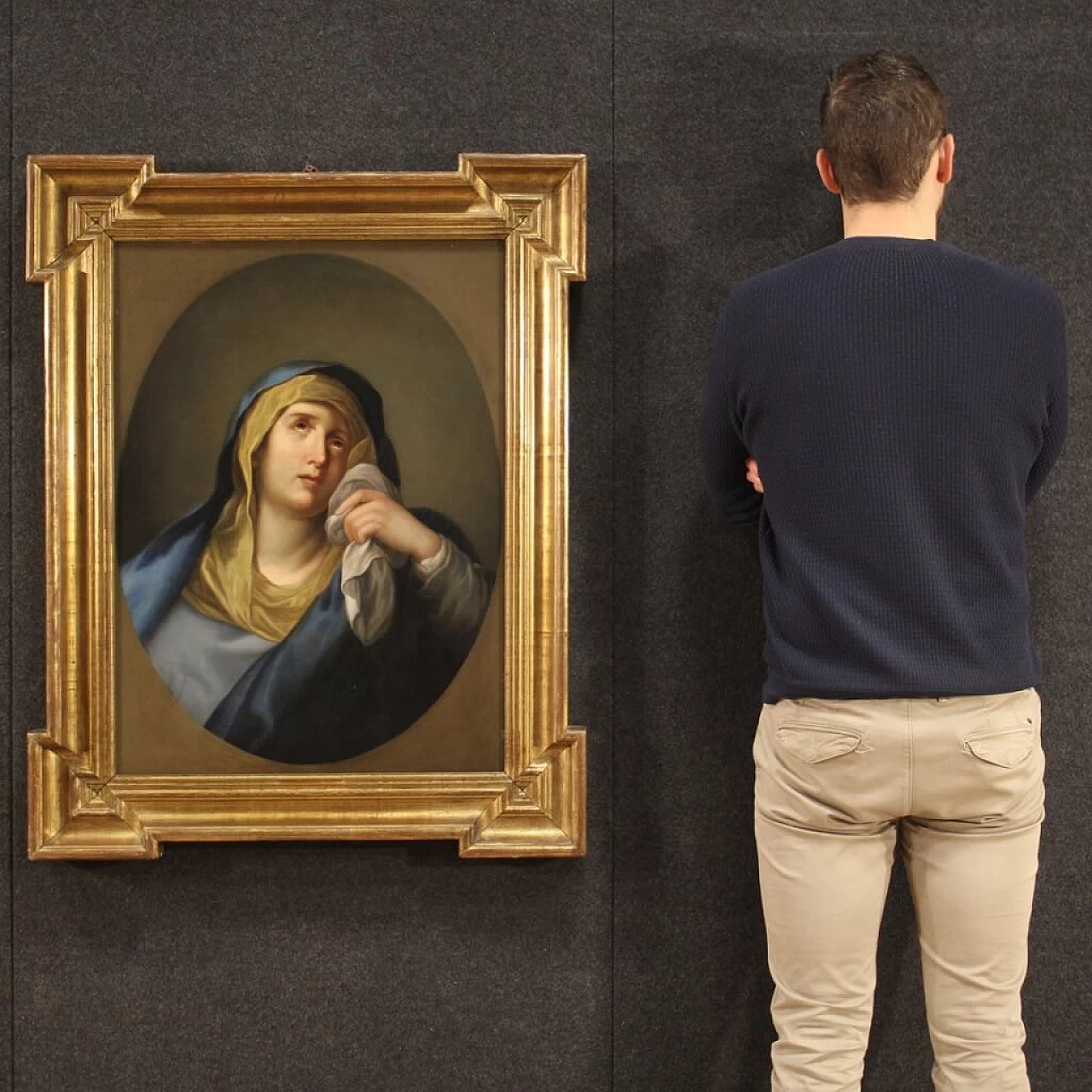 Painting of the Grieving Virgin, oil on canvas, second half of the 18th century 1359394