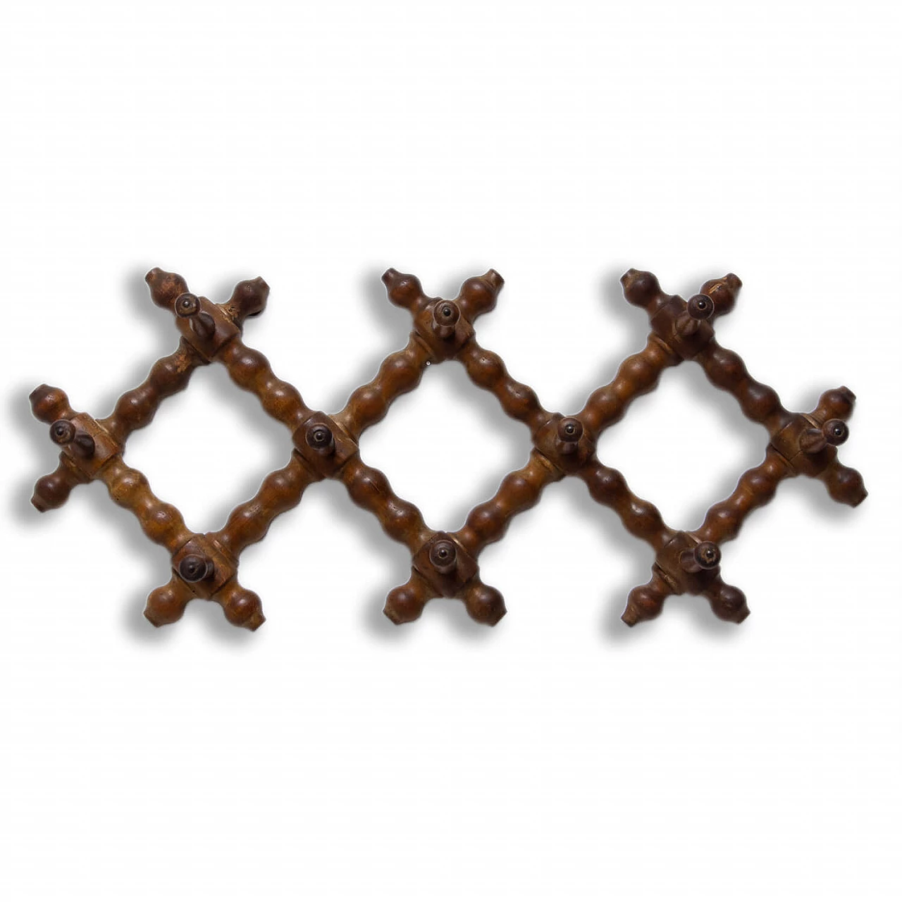 Appendiabiti da muro in faggio, anni '60 1359410