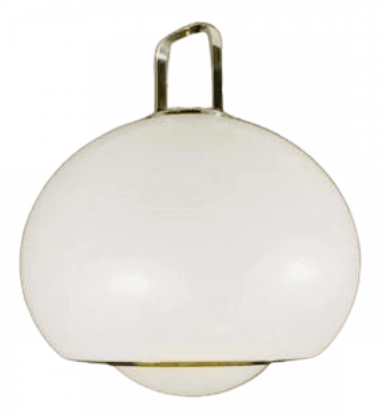 Lampada a sospensione 3010 in alluminio e lucite di Massoni - Colombo per Harvey Guzzini, anni '70 1360367