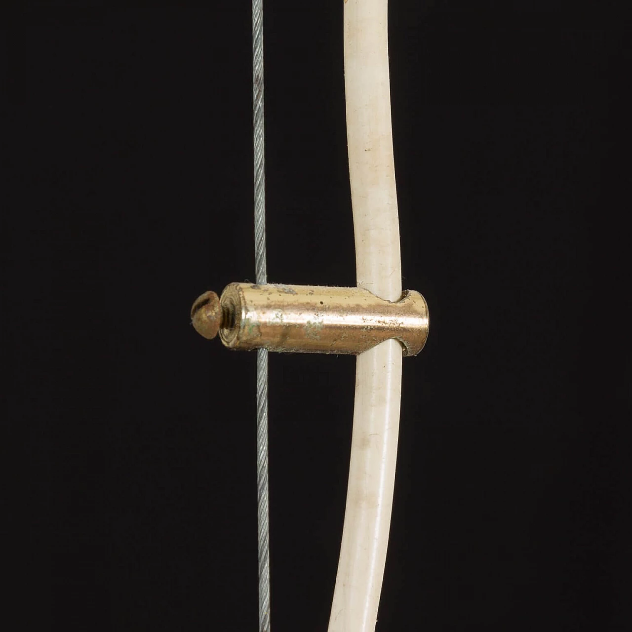 Lampada a sospensione a sfera in stile Venini in vetro di Murano e acciaio, anni '70 1360434