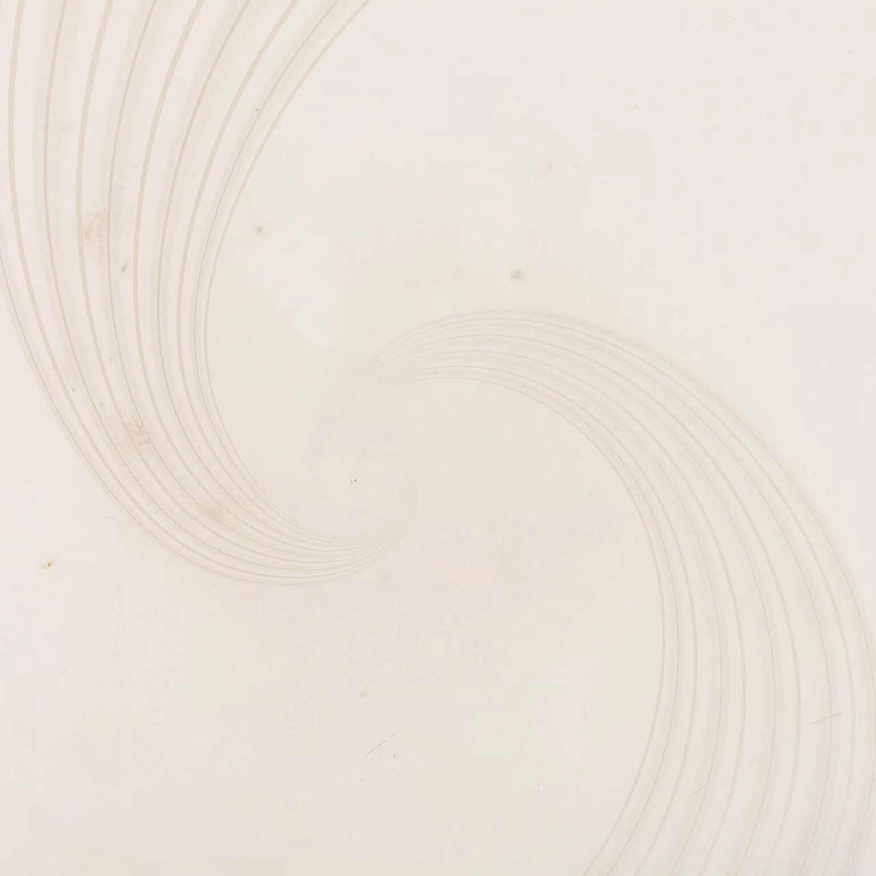 Lampada a sospensione a sfera in stile Venini in vetro di Murano e acciaio, anni '70 1360436