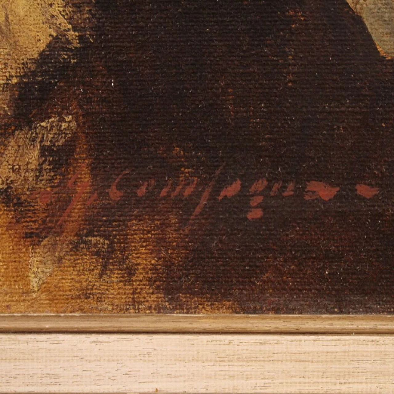 Ritratto di montanaro, dipinto a olio su tela 1360628