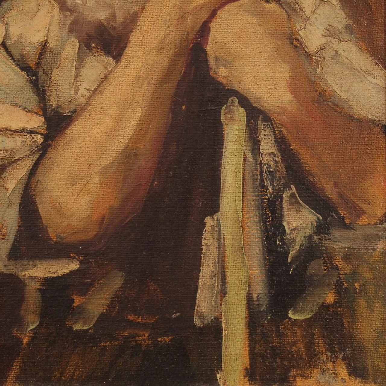 Ritratto di montanaro, dipinto a olio su tela 1360631