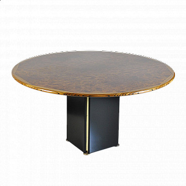 Artona  table in walnut and metal by Tobia & Afra Scarpa for Maxalto, 70s
