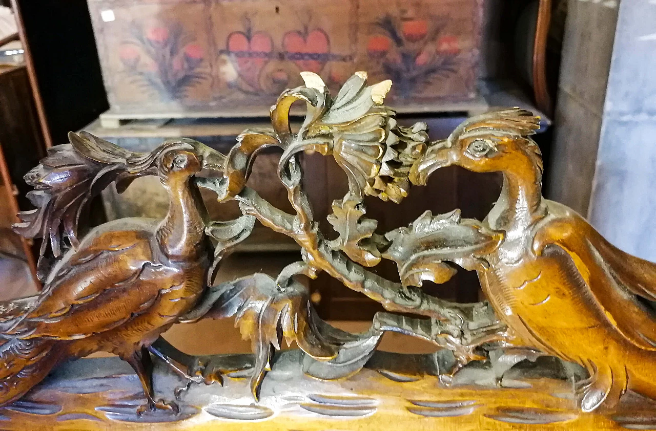 Art Deco sideboard with bar cabinet in walnut and maple, 20s 1361377
