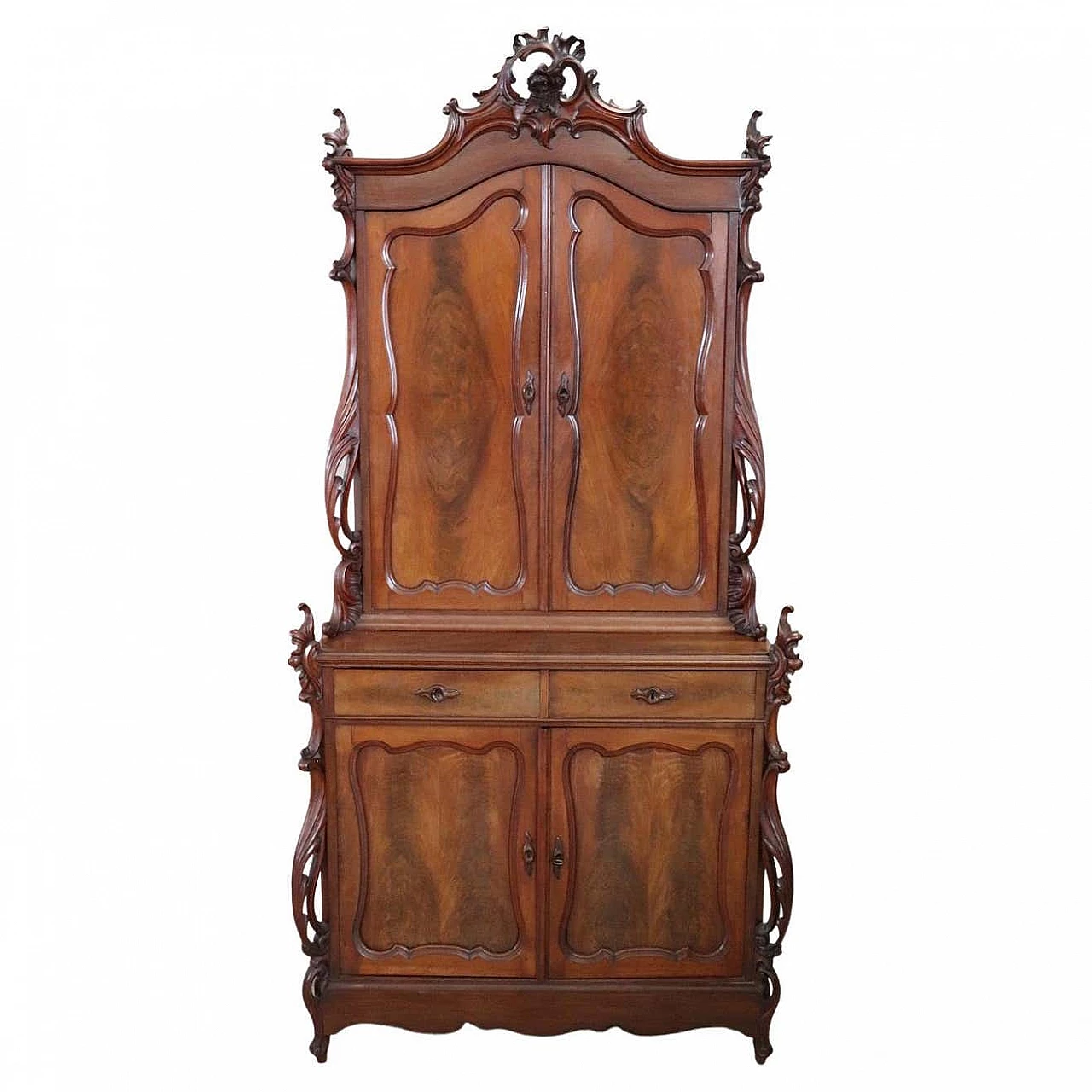 Art Nouveau sideboard in solid mahogany, late 19th century 1361974