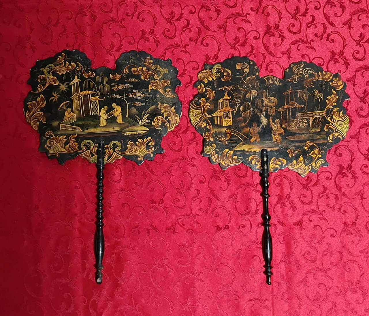 Pair of french heat shields, 19th century 1362398